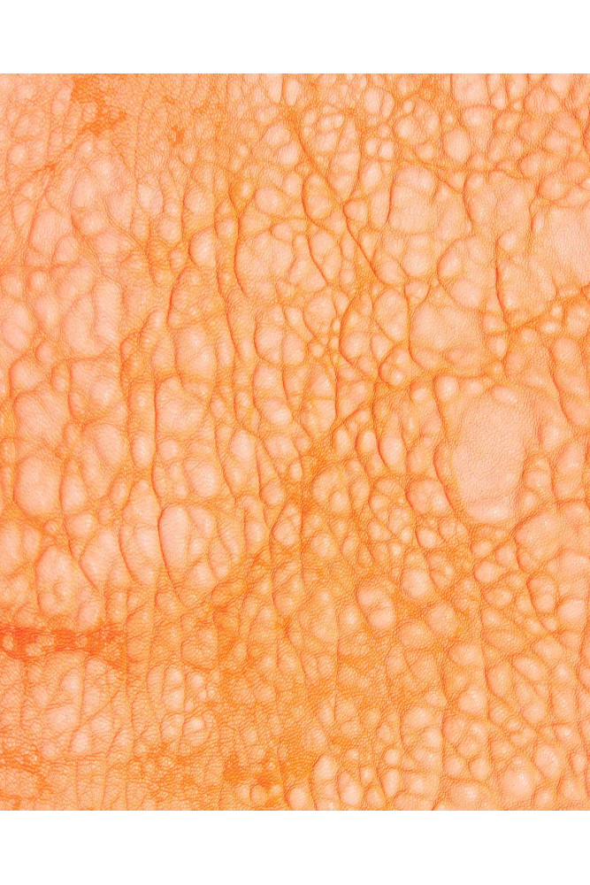 Orange VINTAGE leather skin, big...