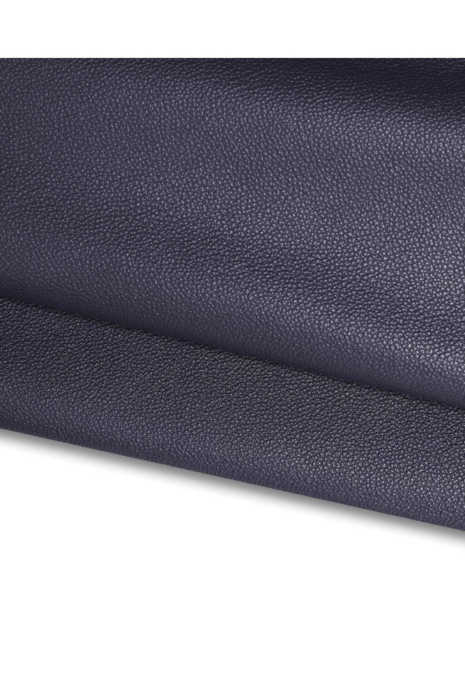 Pelle blu con GRANA piccola, vitello...