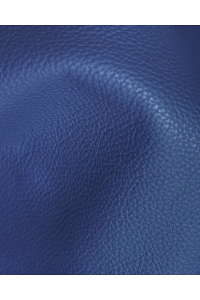 Vitello azzurro con GRANA dollaro, pellame blu chiaro stampato morbido, pelle italiana 1.6 - 1.8 mm per artigianato