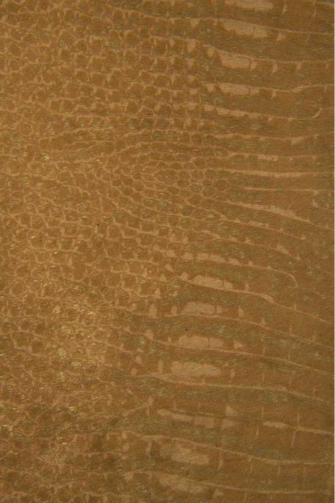 CROCODILE printed hair on leather...