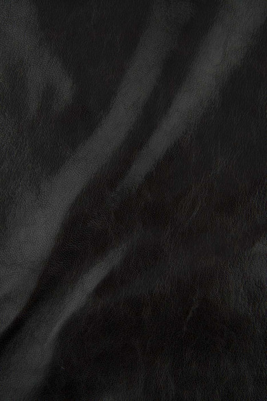 Dark BROWN leather skin, glossy wrinkled goatskin, sporty hide 0.9 - 1.0 mm