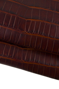 Pellame COCCODRILLO marrone...