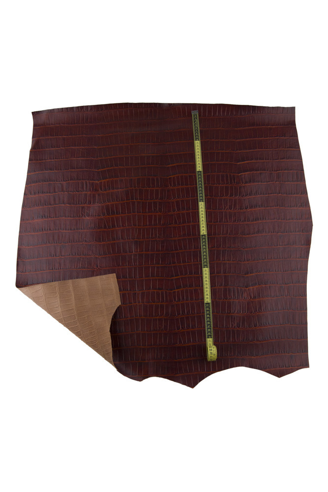 Pellame COCCODRILLO marrone...