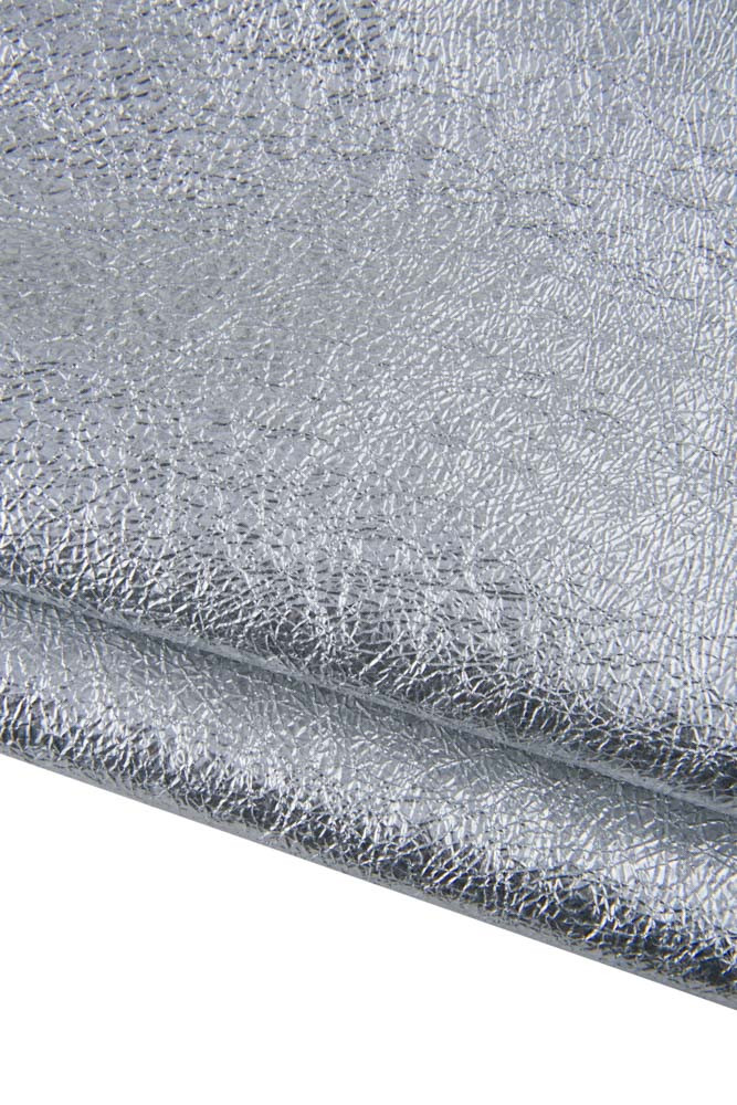 Pellame LAMINATO argento effetto...