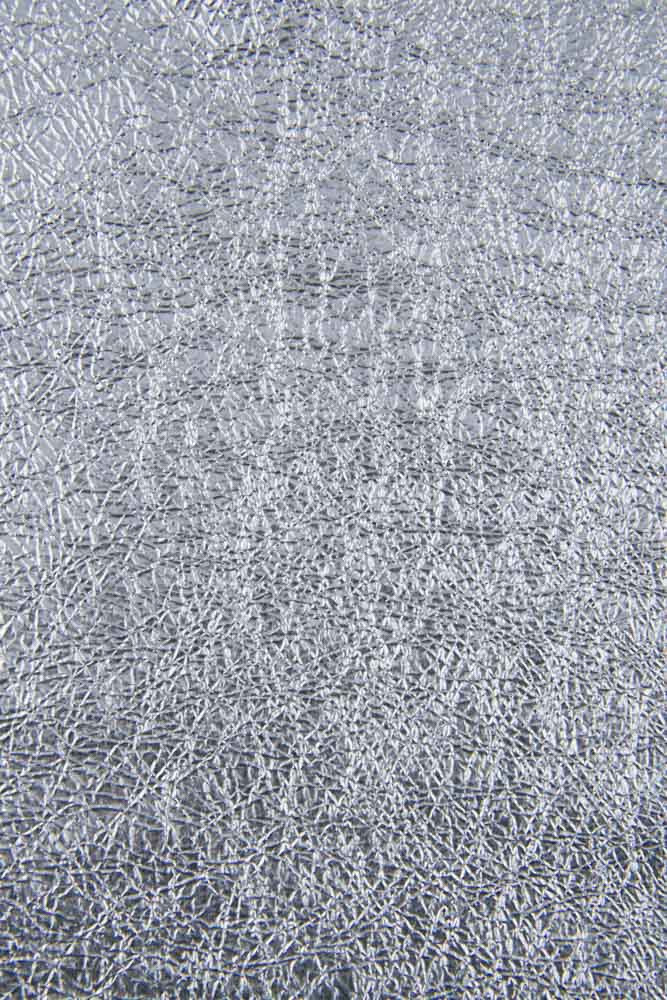 Silver METALLIC leather skin,...