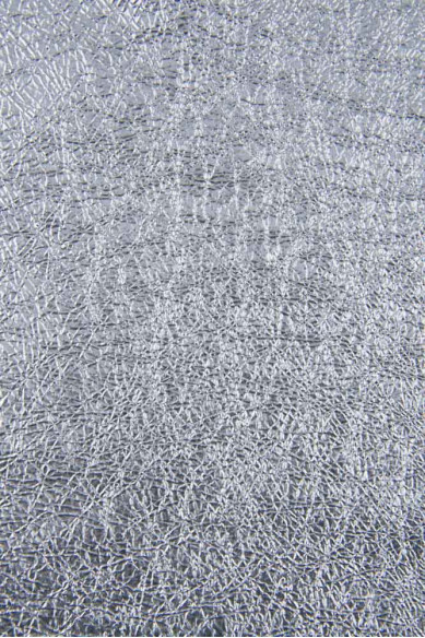 Silver METALLIC leather skin, CRACKLED wrinkled soft goatskin hide, 0.9 - 1.1 mm