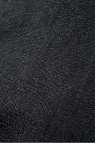 Pelle nero acciaio, capra metallizzata stampa ELEFANTE, pellame lucido morbido per il fai da te