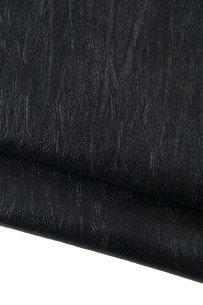 Pellame nero acciaio, capra...