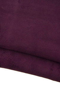 Deep purple SUEDE goatskin...