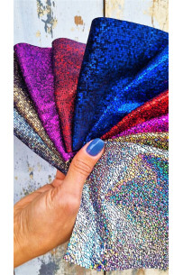 10 selected leather scraps,...