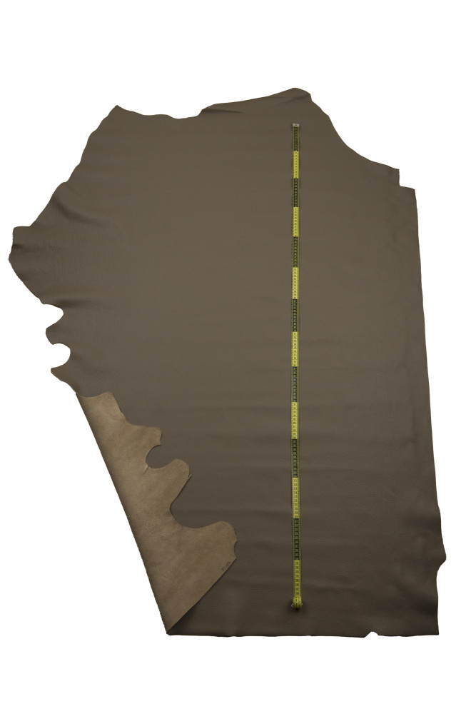 Grey PEBBLE grain printed cowhide...