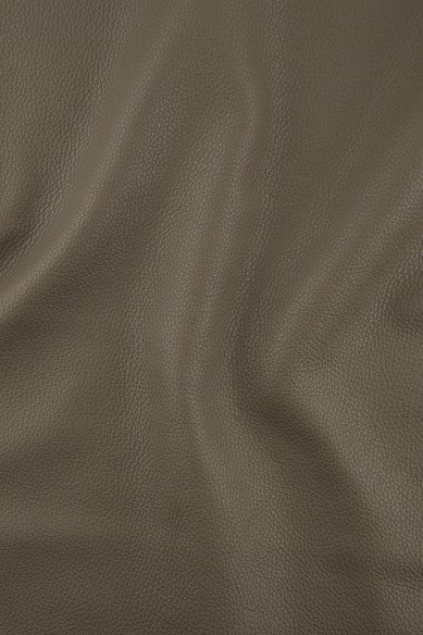 Grey PEBBLE grain printed cowhide leather, soft embossed calfskin, gray classic semi glossy thick skin