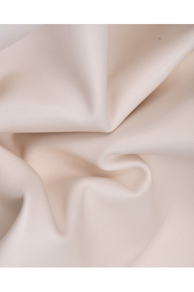 Cream lambskin leather hide, SMOOTH sheepskin for garments, soft skin for crafters