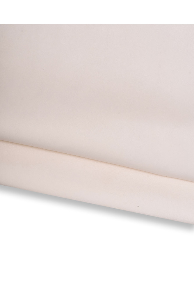 Cream lambskin leather hide, SMOOTH...