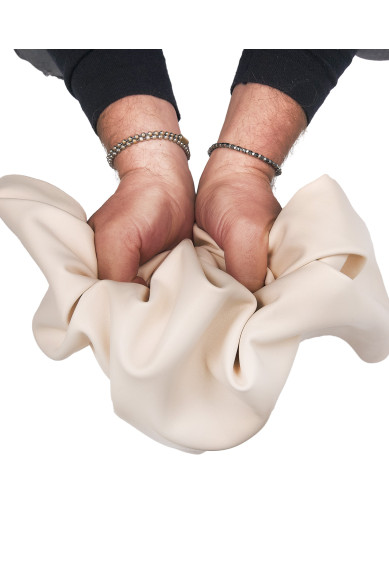 Cream lambskin leather hide, SMOOTH sheepskin for garments, soft skin for crafters