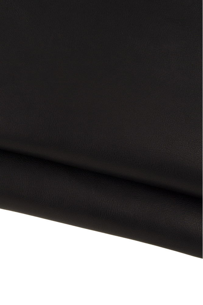 Black VEGETABLE tanned leather hide,...