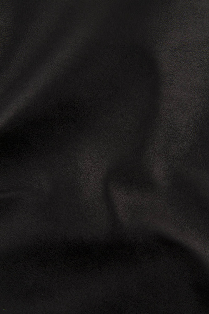 Black VEGETABLE tanned leather hide,...