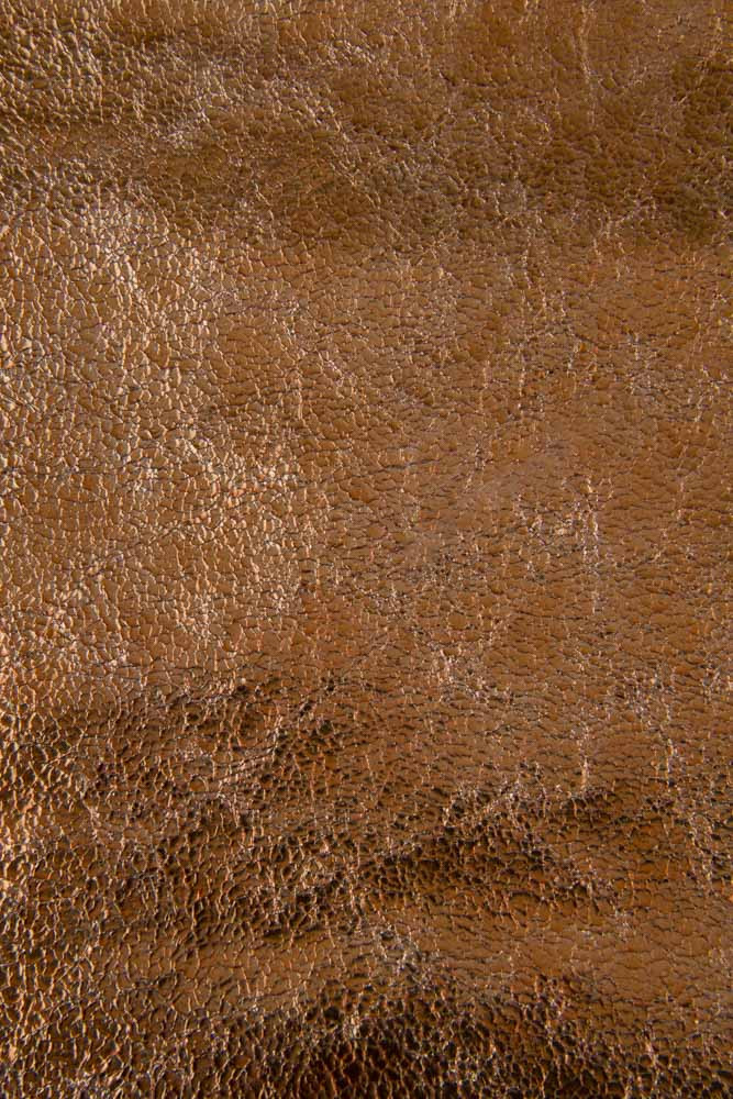 Pelle LAMINATA arancione ruggine,...