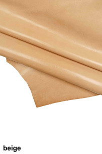 BEIGE smooth goatskin...