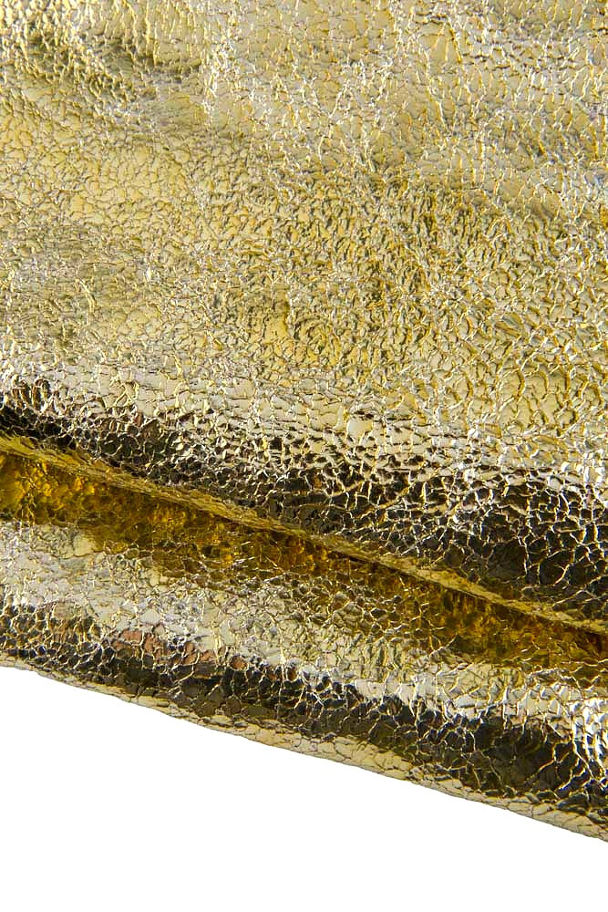 Pelle laminata oro stampa CRACKLE,...