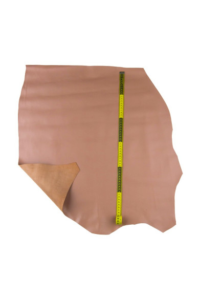 Pelle LISCIA rosa carne, pellame nappa morbida semi lucida, agnello tinta unita 0.7 - 0.9 mm per artigianato