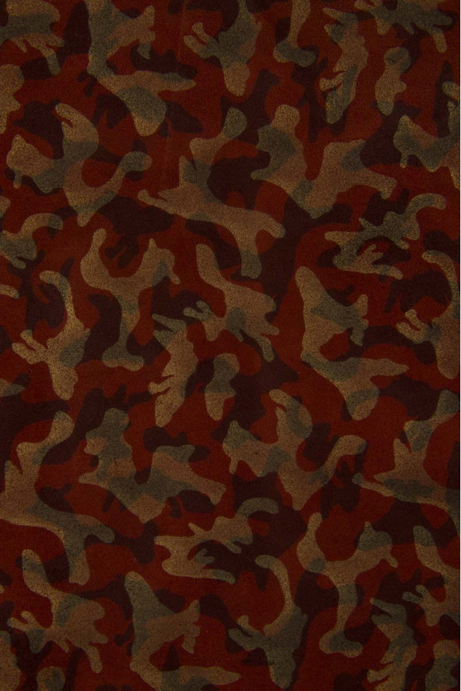 CAMOUFLAGE textured leather hide,...