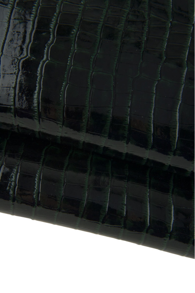 CROCODILE embossed leather hide,...