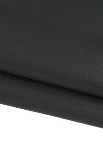 Dark grey GRAINY leather...