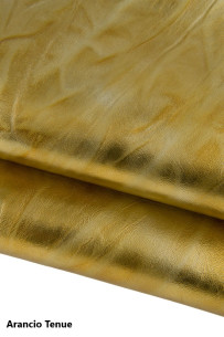 Metallic WRINKLED goatskin...