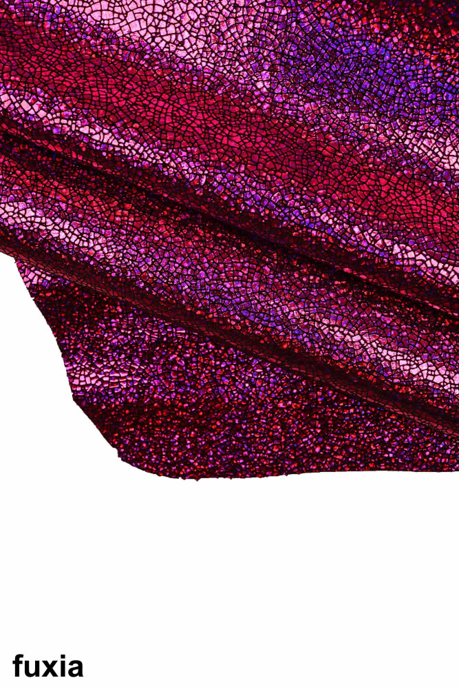 IRIDESCENT metallic leather hide,...