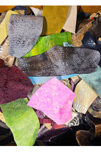 Leather offcuts, 2x4"/5x10... 2