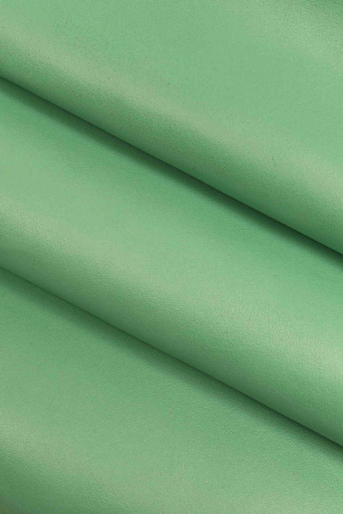 Turquoise smooth baby calf leather,...