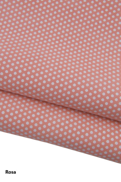 Polka DOT printed suede leather skin, beige, pink, yellow, tan, orange textured soft goatskin