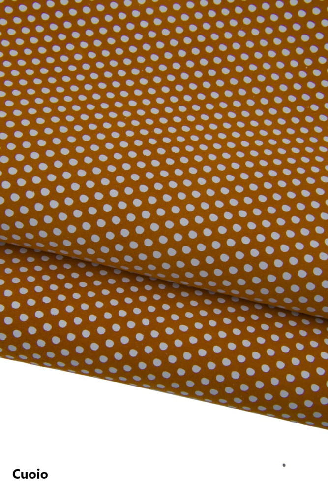 Pelle a POIS su camoscio colorato,...