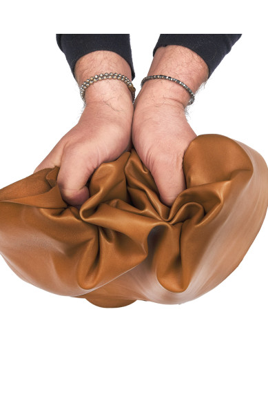 Tan sheepskin NAPPA leather, brown lambskin, smooth silky hide, ideal for garnments
