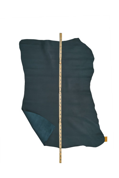 Petroleum green SHEEPSKIN nappa leather, super soft lambskin, smooth semi glossy hide for garments