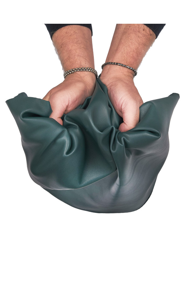 NAPPA verde petrolio, pelle agnello...