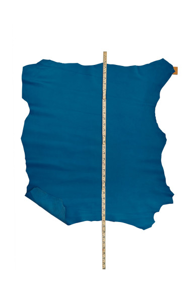 Pelle NAPPA azzurra sottile, pellame agnello azzurro liscio morbido per abbigliamento e hobbisti