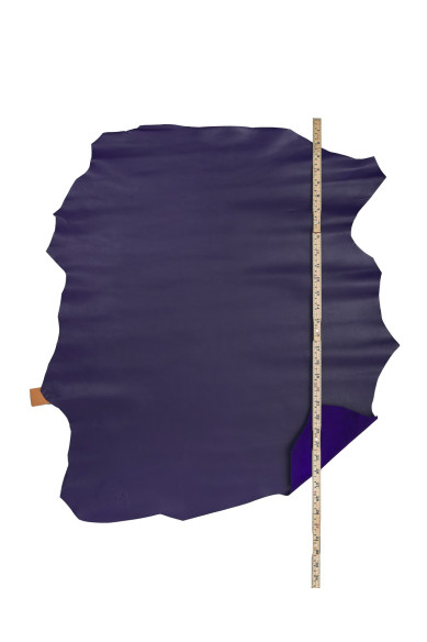 NAPPA blu marino, pelle lucida liscia, pellame morbido 0.7 - 0.9 per fai da te