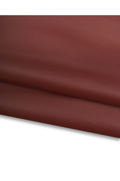 Pelle rosso mattone, NAPPA liscia morbidissima, pellame agnello setoso per abbigliamento