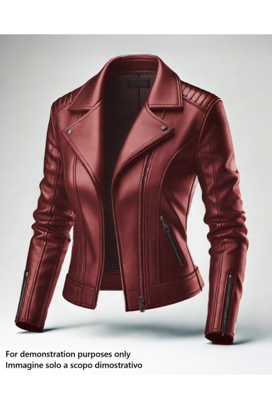 Pelle rosso mattone, NAPPA liscia morbidissima, pellame agnello setoso per abbigliamento