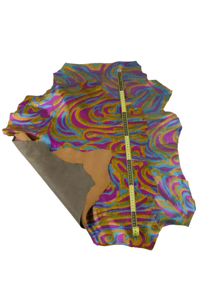 Pelle multicolor IRIDESCENTE, capra...