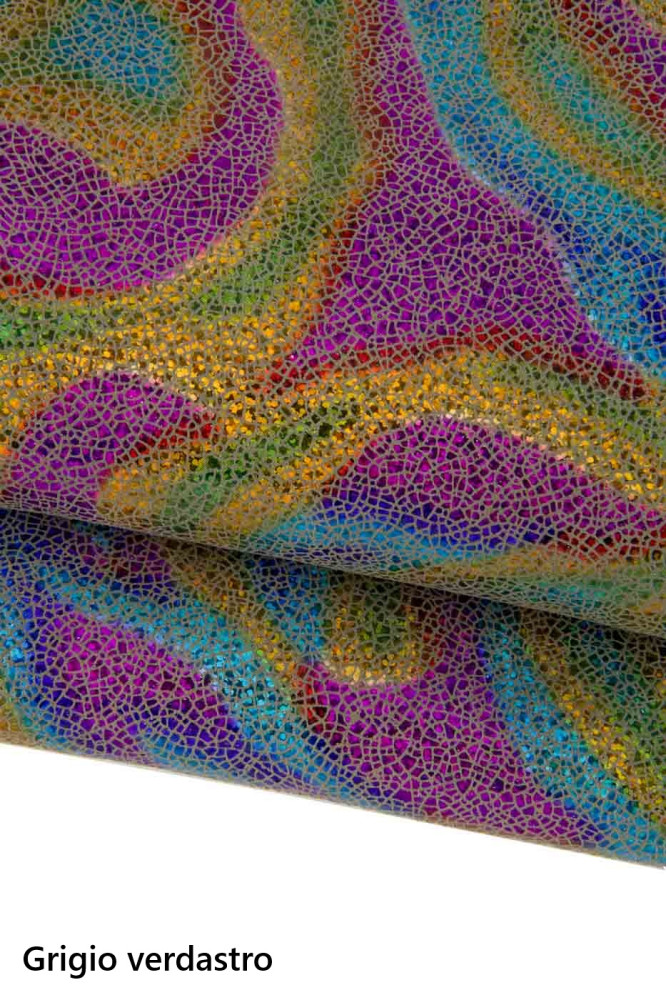 Multicolor IRIDESCENTE leather skin,...