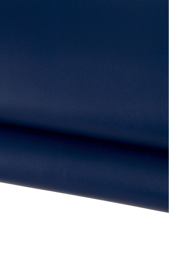 2 COMBINATED leather skins, blue...