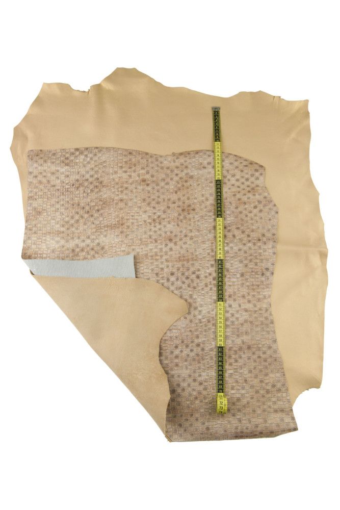 BOUNDLE of 2 gold beige leather...