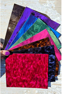 8 Selected leather scraps,...