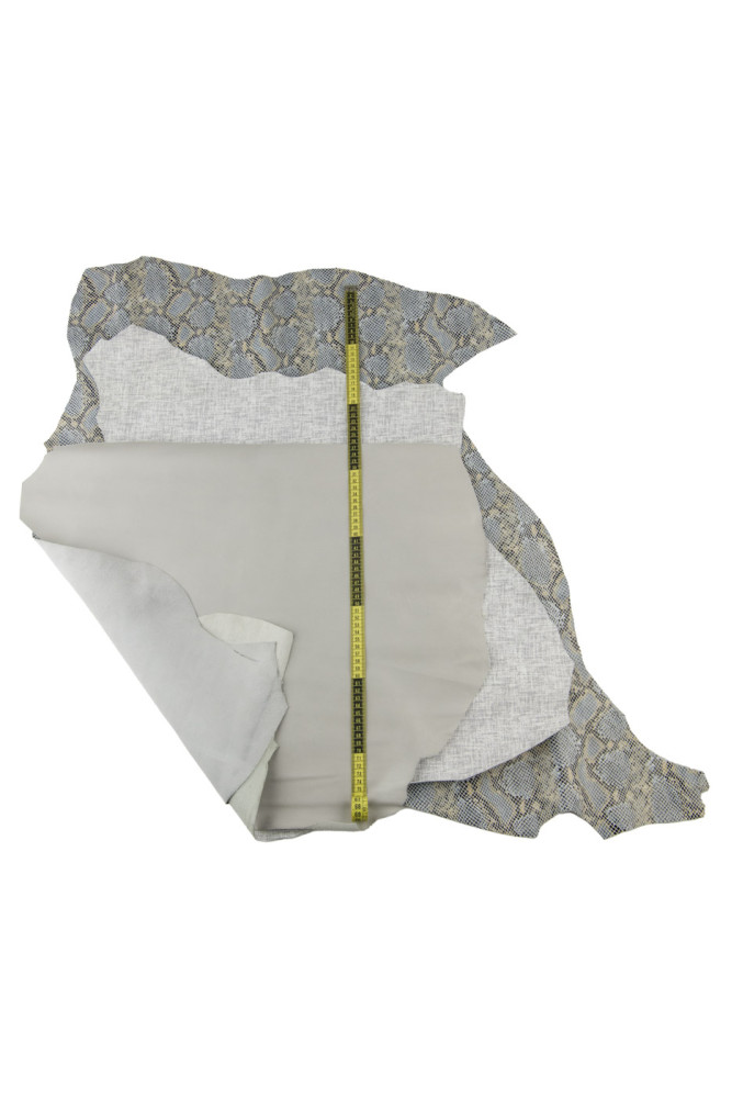 Lotto di 3 pelli GRIGIE, pellame...