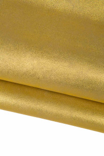 Gold SUEDE leather skin,...