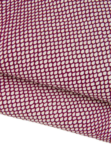 Set 2 PELLI rosso scuro, pelle di nappa liscia abbinata a capra stampa rettile come da foto