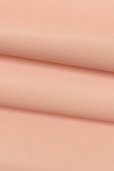 PELLE liscia ROSA carne, vitello morbido pieno fiore, pellame alta qualità per artigianato B17908-TU